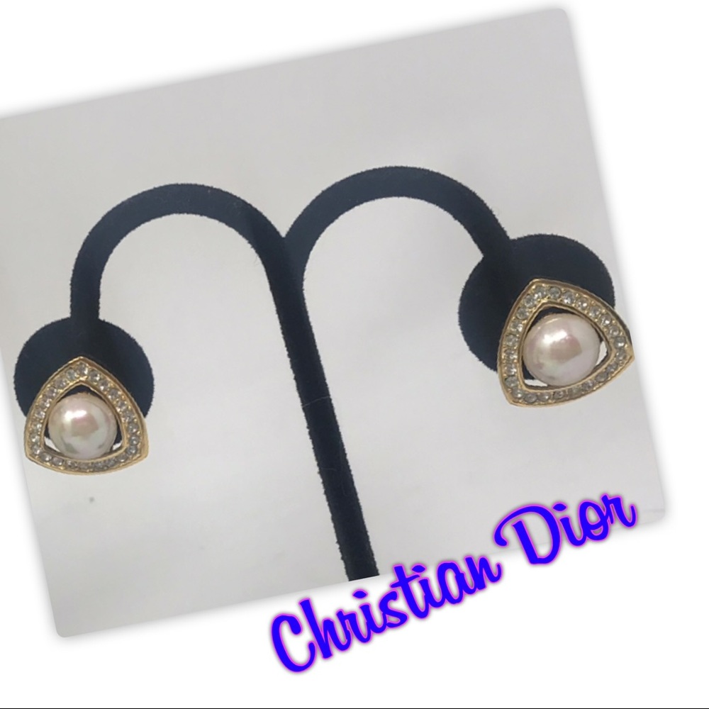 Christian Dior Clip Earrings